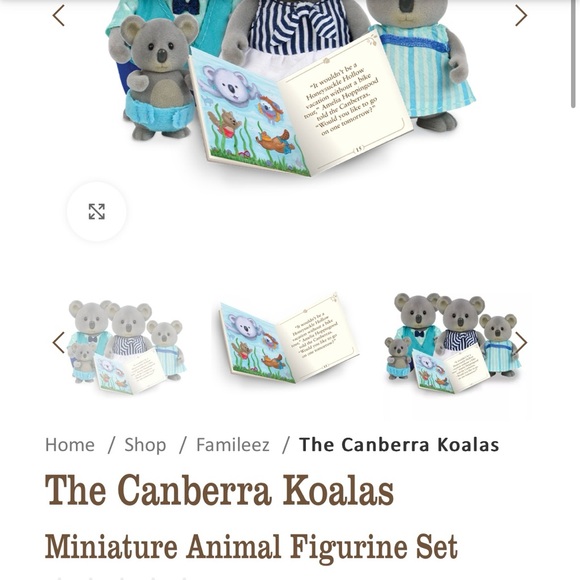 Li’l Woodzeez The Canberra Koalas • Miniature Animal Figurine Set + Crib - Picture 5 of 7